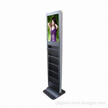 22-inch Floor Standing Advertising Player with Bookshelves